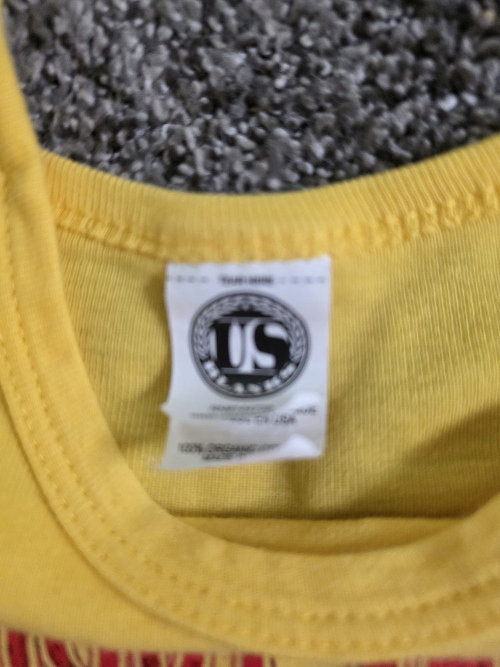 Yellow Graphic Vampire Saloon Tank Top - Picture 3 of 3